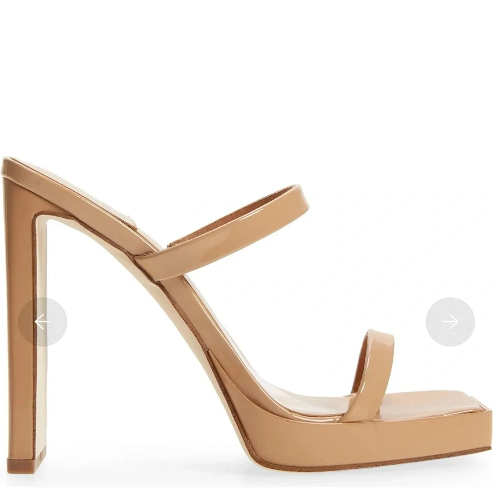 Jeffrey Campbell Hustler Heels Dusty Nude Patent NWOT